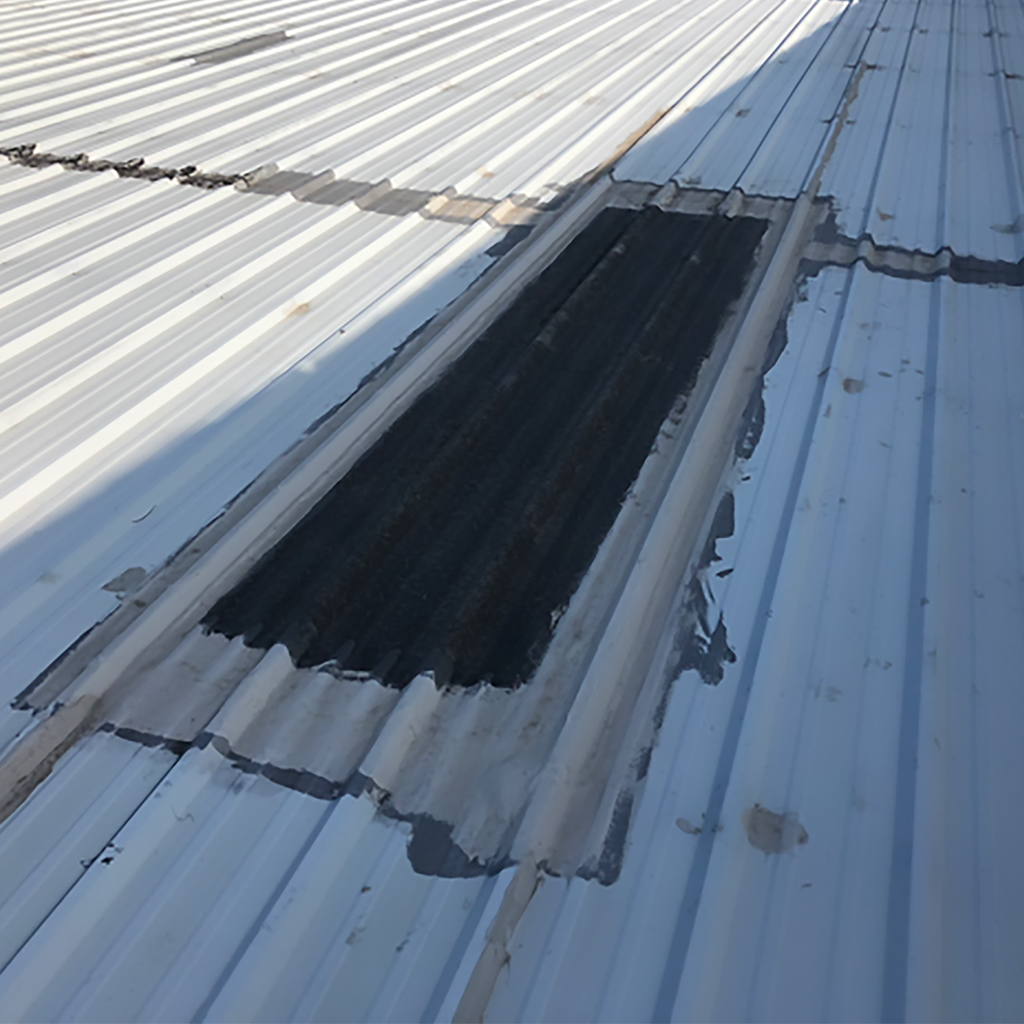 Before Silicone Roof Coating